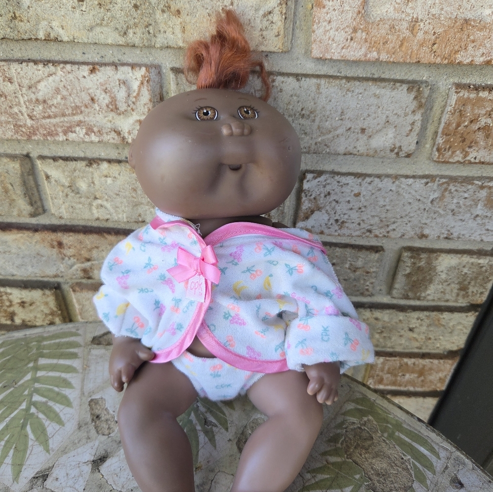 Cabbage Patch Kid Vintage Doll 1978 1982 Baby Boy Red Hair Brown Eyes